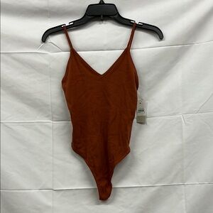 Nordstrom BP V-neck Bodysuit w Spaghetti Straps